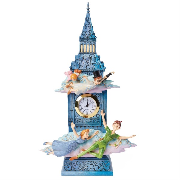 Jim Shore, Disney Traditions, Jim Shore Disney, 6015025, Time to Find Neverland, Peter Pan Clock, Peter Pan Uhr, Big Ben Uhr, Big Ben Clock Jim Shore Disneyfigur, Jim Shore Disney