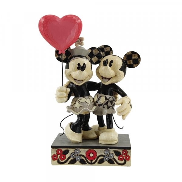 Jim Shore, Disney Traditions, Jim Shore Disney Traditions, 6010106, Mickey and Minnie Love Is In The Air, Micky und Minnie, Jim Shore Disney, Jim Shore Valentinstag, Walt Disney Mickey Mouse, Walt Disney Micky Maus