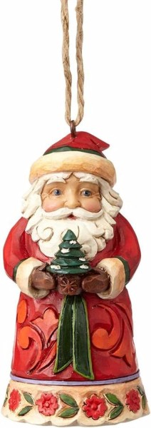 Santa with Tree Mini / Weihnachtsmann mit Baum Ornament - Jim Shore Heartwood Creek 4058833