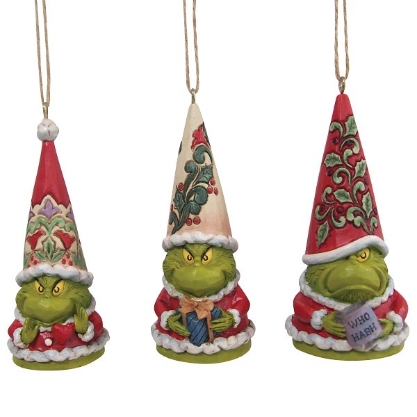 Jim Shore, Heartwood Creek, The Grinch Collection, Grinch, Grinch Gnome Ornament, Grinch WIchtel Weihnachtsanhänger, 6009537, The Grinch by Jim Shore