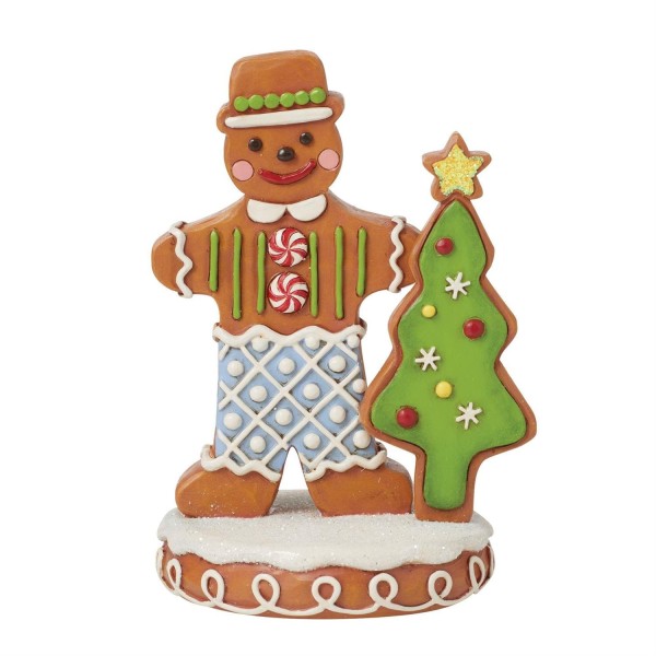 Jim Shore, Heartwood Creek, Jim Shore Santa, 6015452, Gingerbread Gent, Gingerbread Boy, Lebkuchenmann, Jim Shore Weihnachtsfigur