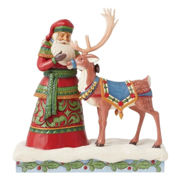 Jim Shore, Heartwood Creek, Jim Shore Santa, 6015498, Santa with Reindeer, Weihnachtsmann mit Rentier, My Deer Helper Santa, Jim Shore Weihnachtsmann