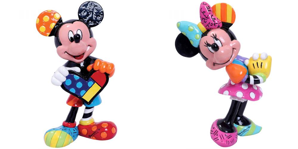 Britto Disney Minnie Maus mit Blumen Figur (groß) – seine Geschenke
