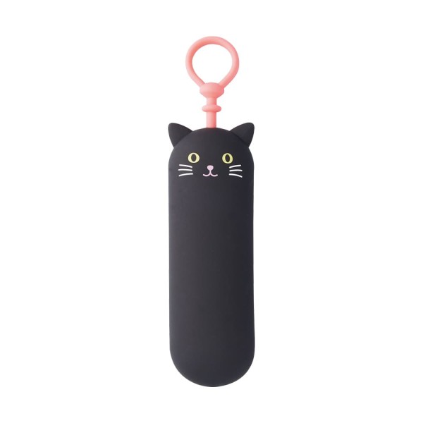 Punilabo Schlüsselanhänger, Lihit Lab, Punilabo Slim Key Case Black Cat, Schwarze Katze, Schlüsselanhänger Katze, A7785-3