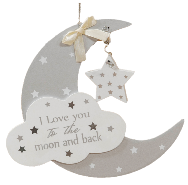 Twinkle Twinkle Little Star Mond & Stern Plakette