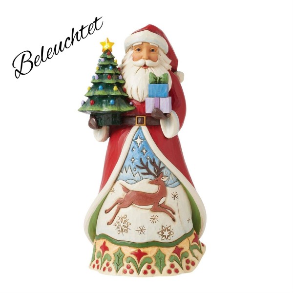 All Is Bright Vintage LED Santa / Weihnachtsmann - Heartwood Creek Jim Shore 6015495
