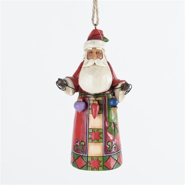Heartwood Creek, Jim Shore, Santa with Ornaments - Weihnachtsmann, Anhänger, 4034403