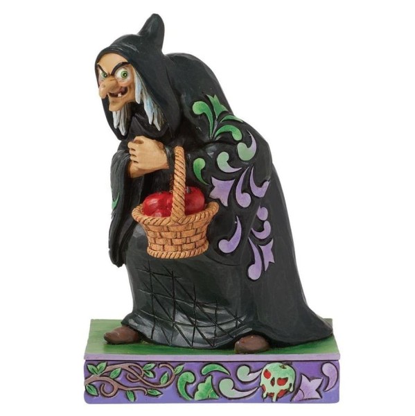 Jim Shore, Disney Traditions, Jim Shore Disneyfigur, Just One Bite, Nur ein Bissen, Böse Hexe, Hag, Schneewittchen Jim Shore Figur, 6016346, Disney Villain, Disney Bösewicht, Disney Hexe