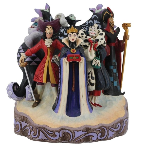 Disney Traditions, Jim Shore, 6010880, Villains Carved By Heart, Bösewichte Carved By Heart Jim Shore Disneyfigur, Jim Shore Disney Traditions, Jim Shore Villains, Disney Traditions Carved by Heart