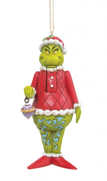 Jim Shore, Heartwood Creek, The Grinch Collection, Grinch, Grinch Nutcrakcer Ornament, Grinch als Nussknacker Weihnachtsanhänger, 6009207 The Grinch by Jim Shore