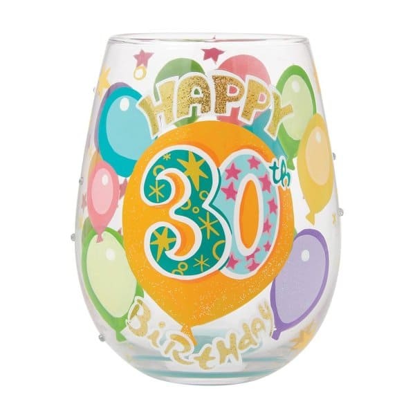 Lolita, Lolita Weinglas, Lolita Trinkglas, Lolita Stemless Glass, 6015280, Happy 30th Birthday Glas, 30. Geburtstag, Lolita Gläser