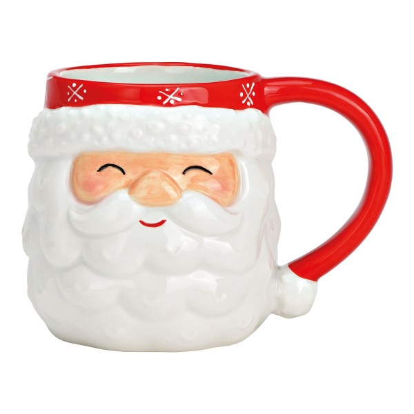 Weihnachtsbecher, Kaffeebecher, Teebecher, Becher, Becher Weihnachtsmann, Nikolaus, 10041522, 3D Weihnachtsmann 