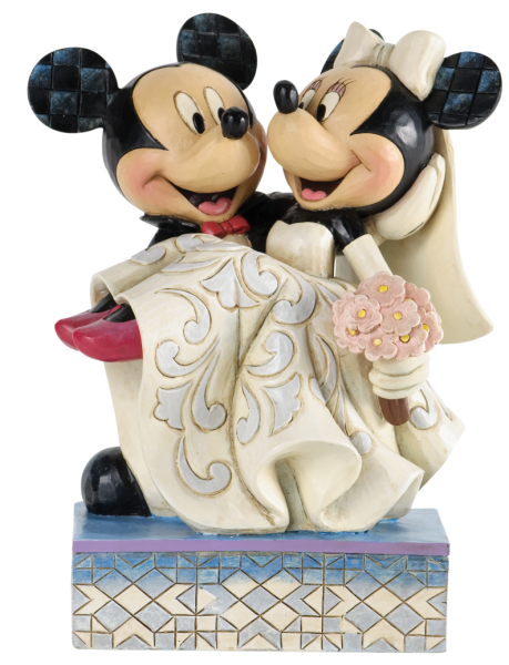 Disney Traditions, Jim Shore, Jim Shore Disney, Jim Shore Disneyfigur, Jim Shore Disney Figur, 4033282, Congratulations, Mickey and Minnie, Micky und Minnie, Mickey & Minnie Wedding, Micky und Minnie Hochzeit