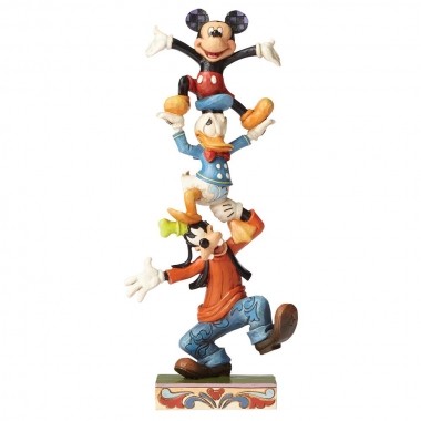 Disney Traditions, Jim Shore - Teetering Tower Mickey Mouse & Friends, Micky Maus und seine Freunde
