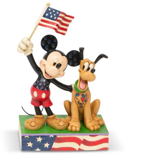 A Banner Day - Micky und Pluto mit Flagge / Disney Traditions by Jim Shore 6001975