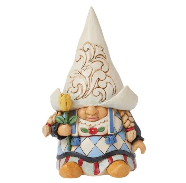 Jim Shore, Heartwood Creek, 6016378, Dutch Dreams Girl Gnome, Wichtelmädchen, Around the World, Holland-Wichtel, Niederlande Zwerg, Jim Shore Figur