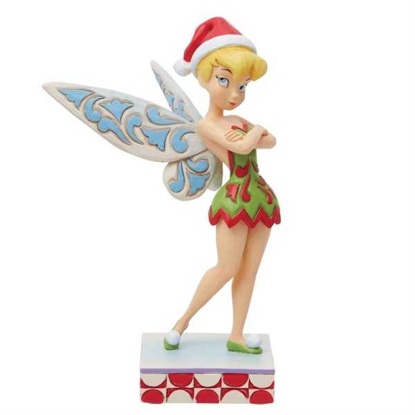 Disney Traditions, Jim Shore, Disney Traditions Jim Shore, 6013063, Cheeky Christmas Pixie, Personality Pose Sassy Tink, Christmas Tinkerbell, Disney Traditions Tinker Bell, Jim Shore Weihnachten