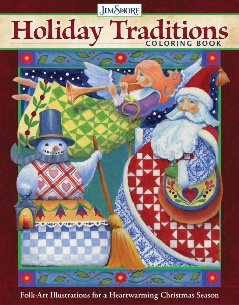 Jim Shore, Heartwood Creek, Jim Shore Weihnachten, DO6089, Jim Shore Holiday Traditions Colouring Book, Weihnachtsbräuche Jim Shore Malbuch