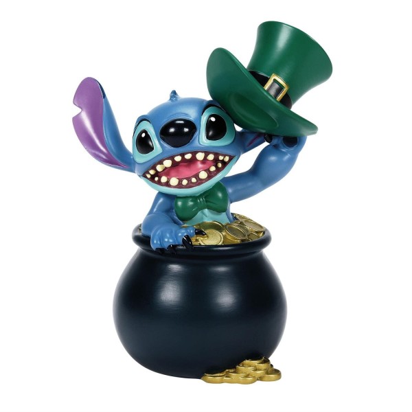 Stitch St. Patricks Moment Glücksbringer mit Goldtopf - Disney Showcase Figur 6016299