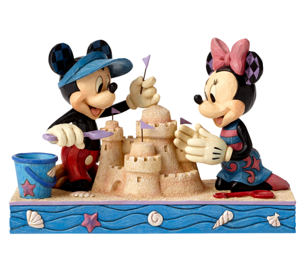 Disney Traditions, Jim Shore, Jim Shore Disney, Jim Shore Disneyfigur, Jim Shore Disney Figur, 4050413, Seaside Sweethearts Mickey Mouse & Minnie Mouse, Micky Maus & Minnie Maus, Micky und Minnie, Jim Shore Micky Maus, Jim Shore Mickey Mouse
