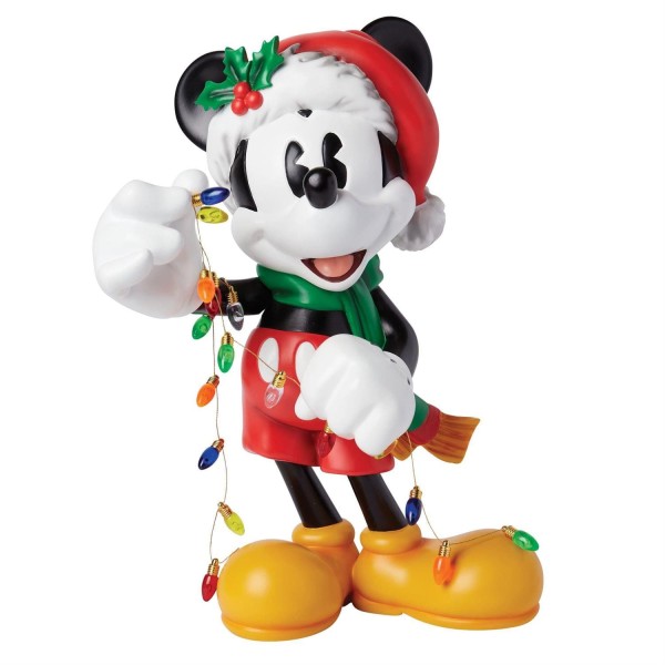 Disney Showcase, Disneyfigur, Mickey Mouse Big Fig, XL Micky Maus Figur, Mickey Santa, Micky Weihnachtsmann, 6015326