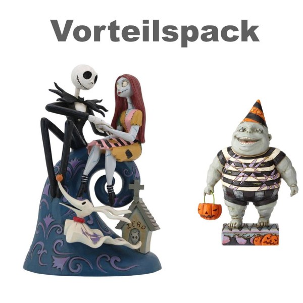 Vorteilspack Jack, Sally & Zero Spiral Hills Romance Nightmare Before Christmas / Disney Traditions