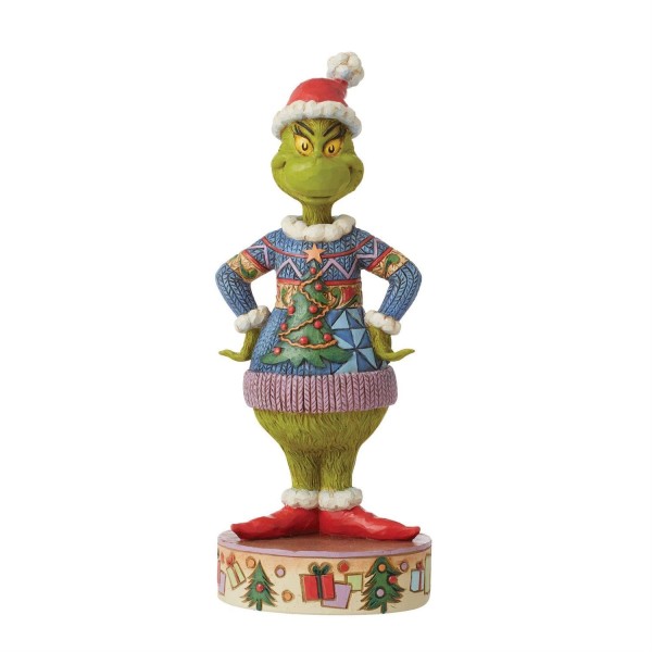 Der Grinch, Grinch, Jim Shore, The Grinch by Jim Shore, 6012700, Grinch Wearing Ugly Sweater, Grinch mit Weihnachtspullover, Ugly Sweater Grinch