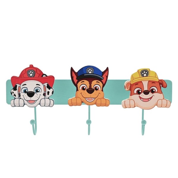 Paw Patrol, Paramount, Fellfreunde, Garderobe, Kindergarderobe, Garderobenanhänger, PM157, Paw Patrol Wall Hook, Marshall, Chase, Rubble