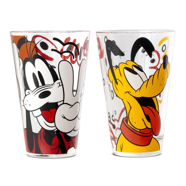 Disney, Egan Italy, Egan Disney, Forever and Ever, Glas, Trinkglas, Gläser 103039, Disneygläser, Fab5, Mickey & Friends, Goofy Glas, Pluto Glas