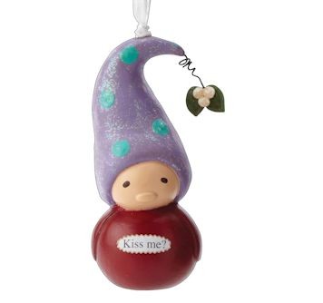 4039597, Kiss Me Ornament, Bea's Wees Wichtel, Bea's Wees Gnome, Beas's Wees Glücksbringer, Ornament, Weihnachtsanhänger