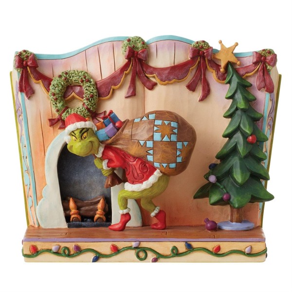 Der Grinch, Grinch, Jim Shore, The Grinch by Jim Shore, 6012692, Storybook grinch, Grinch Stealing Presents Storybook 