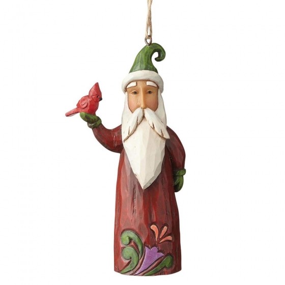 Heartwood Creek, Jim Shore, Folklore Santa with Bird Ornament, Weihnachtsmann, Anhänger