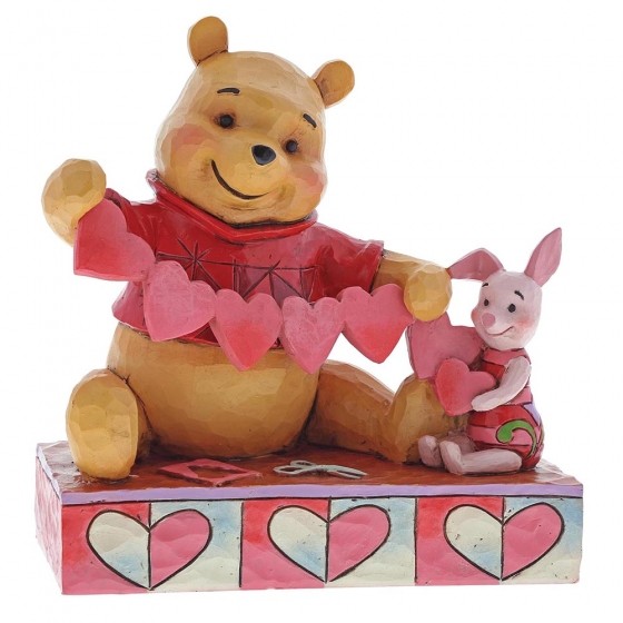 Disney Traditions, Jim Shore - Handmade Valentines / Winnie Pooh & Piglet, Enesco 4059746