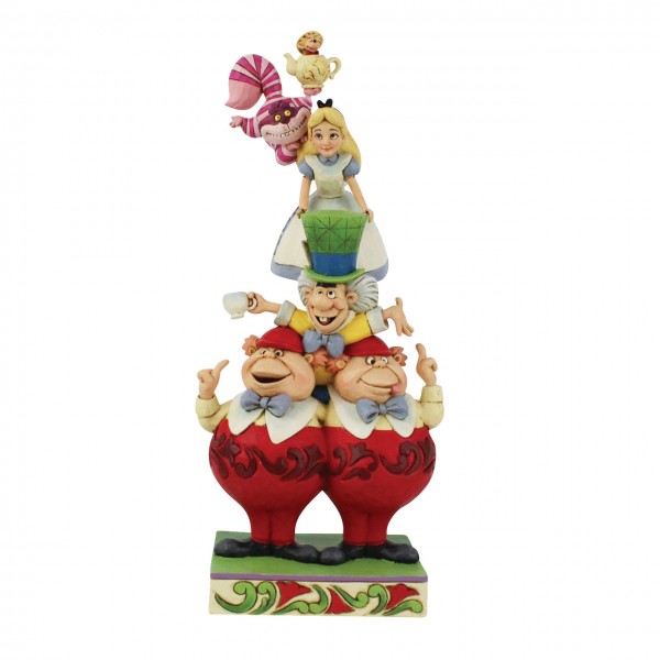 Disney Traditions, Jim Shore, Jim Shore Disney, Disney Traditions Collection, 6008997,Stacked Alice in Wonderland, Alice im Wunderland Stapelfigur, Jim Shore Disneyfigur, DIsney Traditions Figur