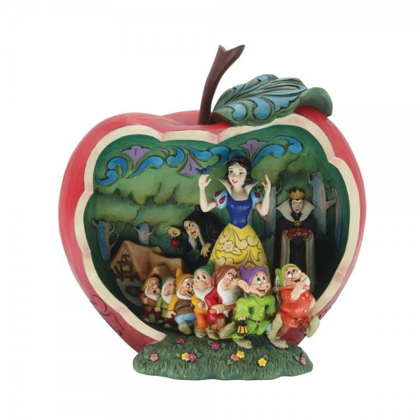 Disney Traditions, Jim Shore, Jim Shore Disney, 6010881, Snow White Apple Scene Masterpiece, Schneewittchen Apfelszene Meisterstück Jim Shore Disney Traditions, Jim Shore Disney Figur