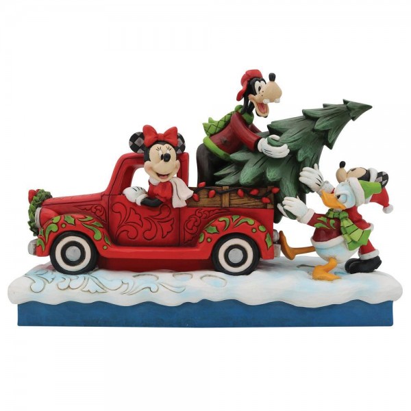 Disney Traditions, Jim Shore, Jim Shore Disney, 6010868, Fab 4 with Red Truck, 4 Fab mit rotem Truck, Jim Shore Disney Traditions, Jim Shore Disney Figur, Jim Shore Fab 4