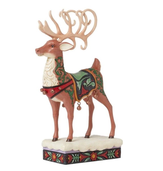 Jim Shore, Heartwood Creek, Jim Shore Santa, 6015489, Christmas is the Deer-est Holiday, Holiday Manor Reindeer, Rentier, Jim Shore Weihnachtsfigur