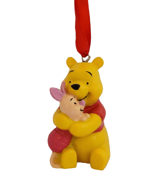 Disney Weihnachtsanhänger, Ornament, Winnie Pooh & Piglet, WInnie Puuh und Ferkel, Hundermorgenwald, Weihnachtsschmuck, Tannenbaumanhänger