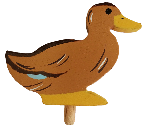 Vogel - Ente / Steckfigur für Kerzenring von Sebastian Design