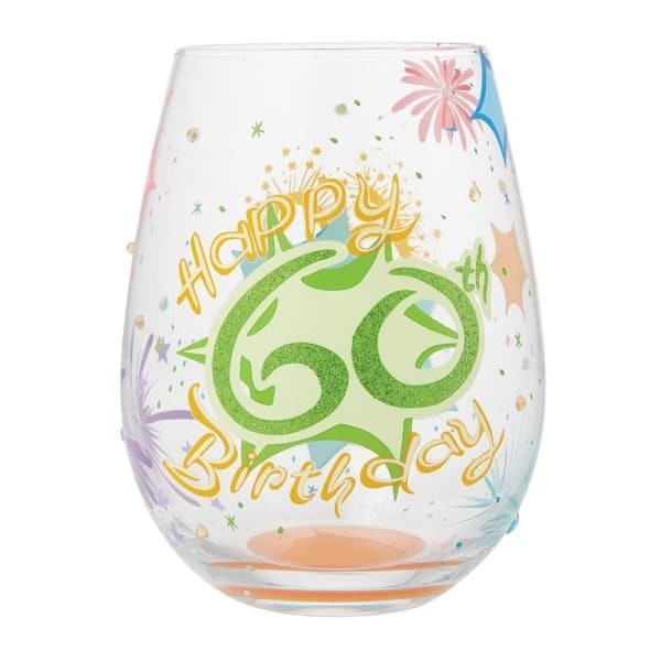 Lolita, Lolita Weinglas, Lolita Trinkglas, Lolita Stemless Glass, 6015282, Happy 60th Birthday Glas, 60. Geburtstag, Lolita Gläser