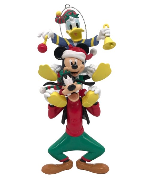 Kurt S. Adler, Kurt S. Adler Ornament, Walt Disney Ornament, Walt Disney Weihnachtsanhänger, Mickey, Donald & Goofy Ornament, Micky, Donald & Goofy Anhänger, DN37049, Walt Disney Weihnachtsschmuck