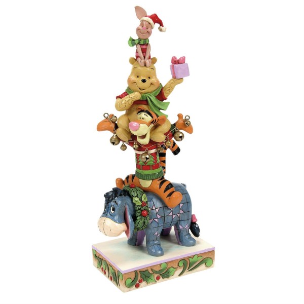 Friendships & Festivities Pooh & Friends Stapelfigur Stacked - Disney Traditions Jim Shore 6015005