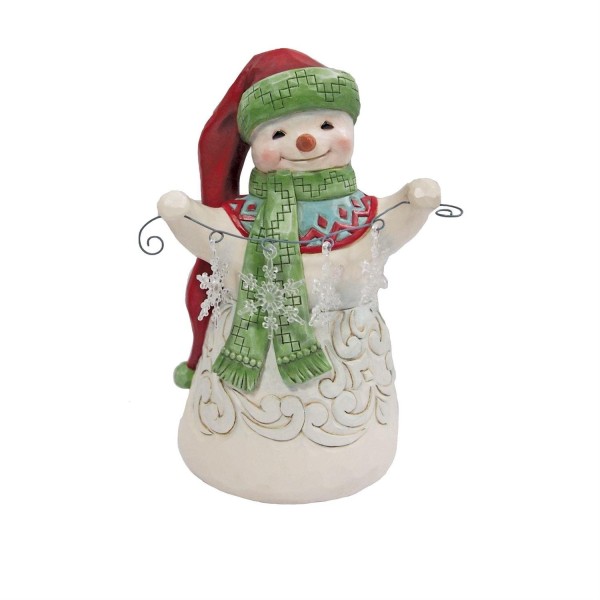 Jim Shore, Heartwood Creek, Jim Shore Santa, 6015459, Schneewunder Schneemann, Snow Wonder Snowman, Snowman with Snowflake Garland, Jim Shore Schneemann