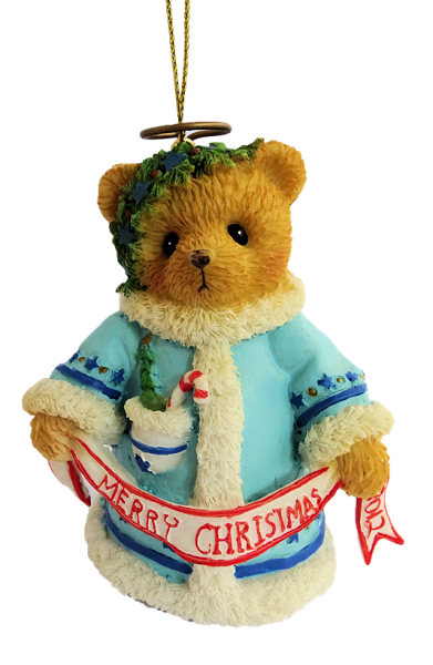 Cherished Teddies, Wishing You A Heavenly Holiday, 4023641, Cherished Teddies Ornament, Anhänger, Weihnachtsanhänger, Priscilla Hillman, Cherished Teddies dated 2012 Bell