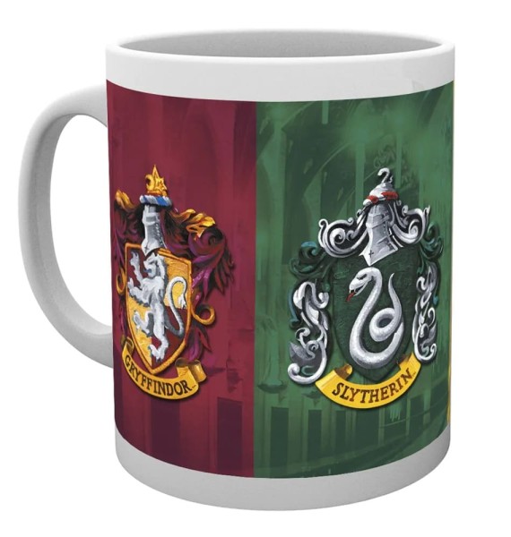 Harry Potter, ABY-Style, Abysse, Becher, Tasse, Kaffeebecher, Hogwarts, Hogwarts Häuser, Houses, Wappen, TA281, Harry Potter Geschenkidee