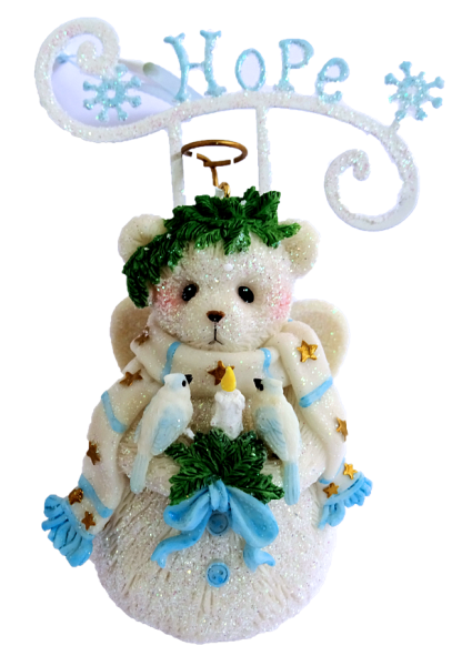 Cherished Teddies, Hope Snowbear, Ornament, Anhänger, Weihnachtsanhänger, 4023748, Cherished Teddies Snowbear, Cherished Teddies Ornament