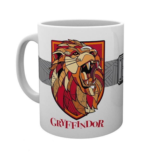 Harry Potter, ABY-Style, Abysse, Becher, Tasse, Kaffeebecher, Hogwarts, Wappen Gryffindor, Gryffindor, Slytherin, Hufflepuff, Ravenclaw, ABYMUG3971, 4 Häuser, Harry Potter Geschenkidee